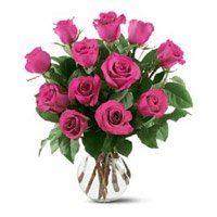 Valentine's Day Flowers to Bangalore : Pink Roses in Vase