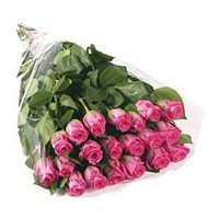 Order Pink Roses Bouquet 24 flowers to Bangalore for Rakhi