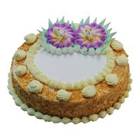 Order for 500 gm Eggless Butter Scotch Cakes to Bangalore online. Diwali Cakes Delivery in Bengaluru