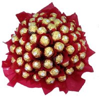 Deliver Bouquet of 56 Pcs Ferrero Rocher chocolates in Bangalore New Year Gifts to Bengaluru