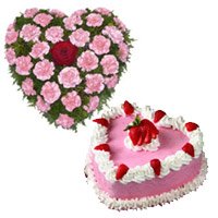 Valentine's Day Cakes and Flowers to Bangalore