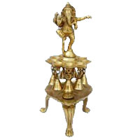Online Housewarming Gifts in Bengaluru contains Ganesh Diya in Brass