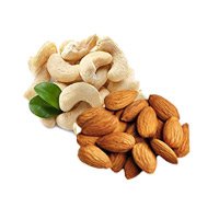 500gm Cashew and 500gm Almond : Online Birthday Gifts to Bangalore
