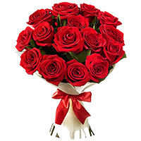 Diwali Flowers to Bangalore. Best Red Roses Bouquet 12 Flowers to Bangalore