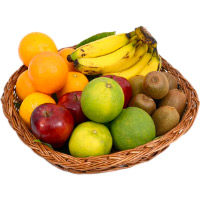 Online Gifts Delivery in Bangalore that contains 2 Kg Fresh Fruits Basket to Bangalore