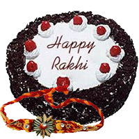 Send Rakhi with Cake to Bangalore