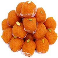 Send Durga Puja Sweets to Bengaluru consist of 1kg Motichoor Ladoo