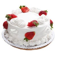 Send Cake to Bangalore Online - Strawberry Cake From 5 Star