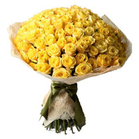 Flowers to Bengaluru : 50 Yellow Roses