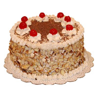 Same Day Eggless Cake Delivery in Bangalore. Order for 500 gm Eggless Strawberry Cake on Rakhi
