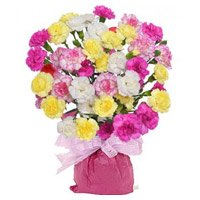 Send Mix Carnation Bouquet 36 Flowers in Bangalore on Friendship Day