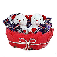 Send Gift to Bengaluru. Order 20 Red Roses 80 Pcs Ferrero Rocher Bouquet