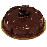 Order Cake Online in Bangalore. Order for 1 Kg Eggless Chocolate Truffle Cake From 5 Star Bakery on Rakhi