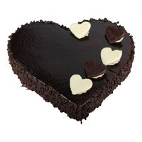 Buy 2 Kg Heart Shape Chocolate Truffle Cake in Bengaluru