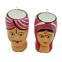 Diwali Gifts to Bangalore containing Set of 5 Diya in Brass
