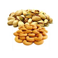 This New Year Send Dry Fruits to Bangalore for your relatives including 250gm Pistachio  and 250gm Roasted Cashew to Bangalore