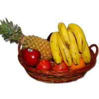 Send fresh fruits with Christmas Gifts to Bangalore that is 1 Kg Fresh Fruits Basket to Bangalore