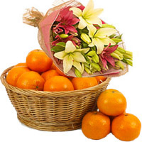 Deliver Housewarming Fresh Orange Fruit to Bangalore