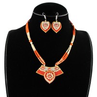 Gorgeous Jute Jewelry in Orange
