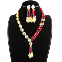 Rajasthani Kundan Beads Necklace