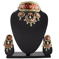 Rajasthani Meenakri Necklace Set