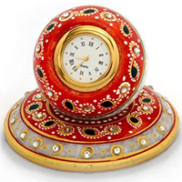 Fashion Bizz Marble Plate Watch Table Decorative Showpiece in Bangalore