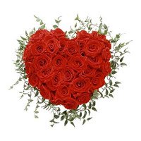 Buy Diwali Roses like Red Roses Heart Arrangement of 40 Flowers Delivery in Bangalore