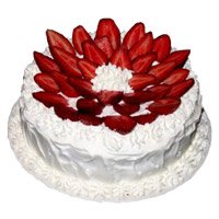 Send Online Cakes to Bengaluru - Strawberry From 5 Star