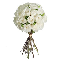 Send Flowers to Bangalore : 24 White Roses