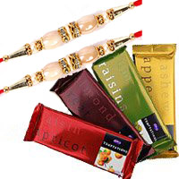 Send 4 Cadbury Temptation Chocolates With 3 Red Roses with Online Rakhi to Bangalore