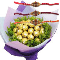 Place Online Order for 24 Pcs Ferrero Rocher Bouquet in Bangalore